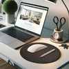 5-Pack Round Mouse Pads with Stitched Edge, Premium-Textured, Non-Slip, 8.7