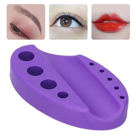 Tattoo-Pigment Halter für Tätowier-Pigment Tragbare Leistung Schleifkraft Silikon Weich Recycelbar für den Haushalt (Silikon Farbhalter Lila Silikon)