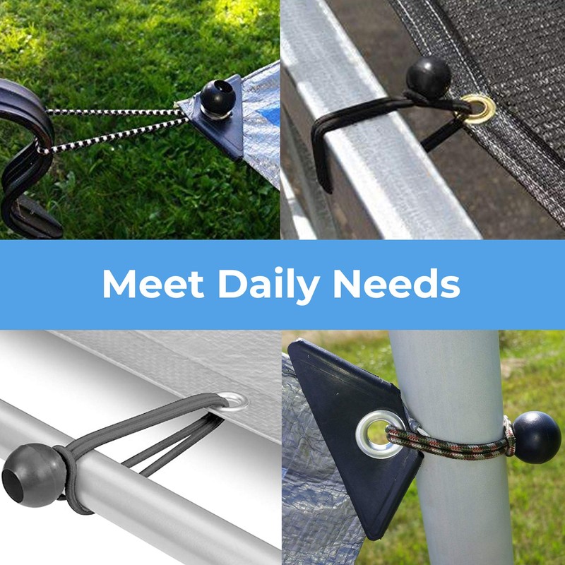 Cartman 30 Pack 6 Inch Ball Bungee Cords Canopy Ties