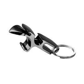 Metal Shotgun Bottle Opener - 4 in 1 Shotgun Tool, Beer Tab Opener, Bottle Opener, Extremely Durable, Drinking Games (Shiny Black)