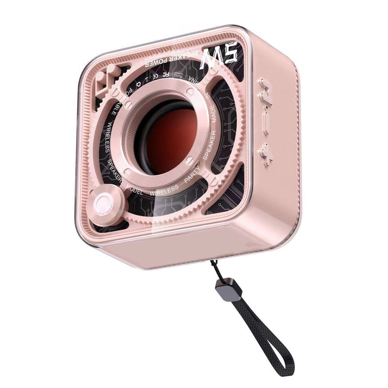 Portable Wireless Bluetooth Speaker 5W Transparent Mechanical Armor Style Small