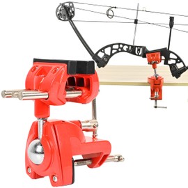 FENJANER 360° Rotate Universal Bow Vise - Professional Bow Vise for Compound Bow/Recurve Bow Adjustment, Removable Household Archery Accessories for Bow Tuning Set up and Repairs