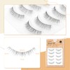 Lashidol False Eyelashes, Natural, Transparent Base, Handmade, DIY at Home,