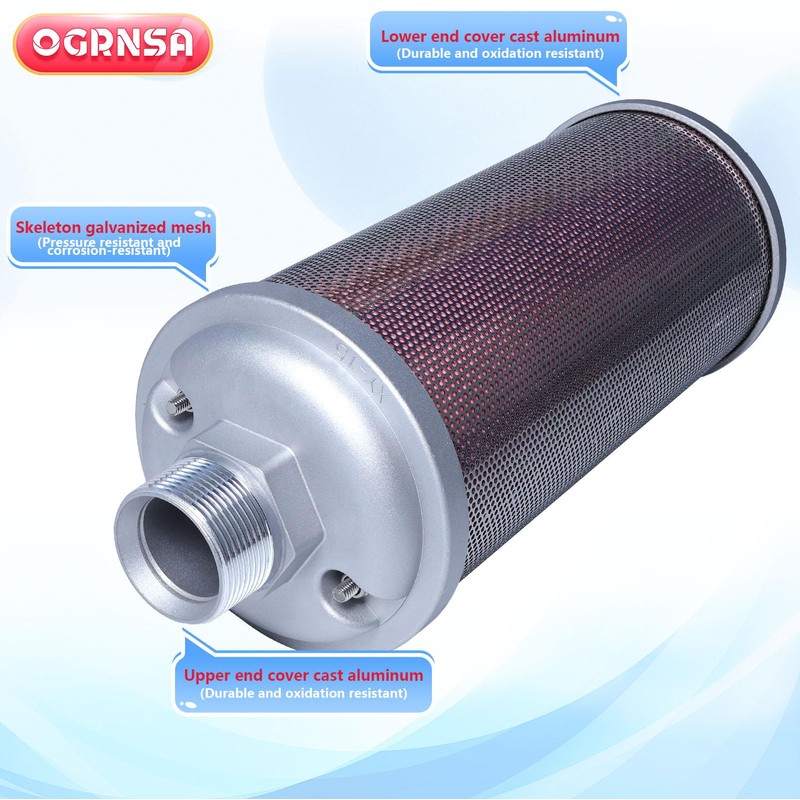 XY-15 DN40 Dryer Silencer，Air Compressor Silencer 1 1/2"，Drying Machine Diaphragm