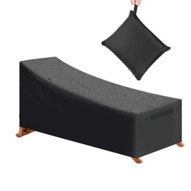 NICENEEDED Outdoor Lounge Chair Cover, Patio Furniture Covers Lawn Pool Chair Cover, 420D Heavy Duty Fade-Resistant Outdoor Seating Protector for Pool Lounge Chair, Lawn Bench Furniture