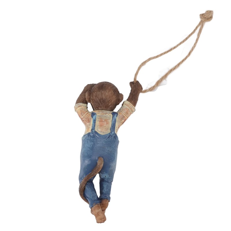 HEITIGN Swinging Monkey Figurine, Tree Hanging Cute Monkey Statues for