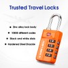 TSA Approved Travel Luggage Locks, Open Alert Combination Lock for