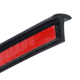 16.5 ft Self Adhesive Auto Rubber Weather Draft Seal Strip Car Windshield Edge Moulding Sealing Strip T Type Soundproof Windshield Moulding Trim Car Weather Stripping Weatherstrip for Car Truck Rv
