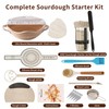 Complete Sourdough Starter Kit with Banneton Proofing Basket & Dough