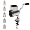 Stainless Steel Drum Vegetable Cutter, 5 Removable Drums and Shreds