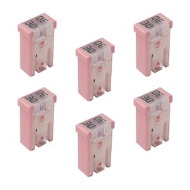 Zikefest 6PCS 30 Amp Fuse, 32V Car Micro Cartridge Fuses, Low Profile Mini Slotted Automotive Square Cartridge Fuse Kit, Replacement for Cars, Trucks and SUVs (Pink)
