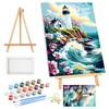 SENQAO Framed Paint by Numbers Kit for Adults Beginners with