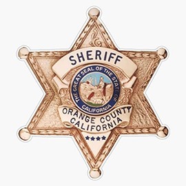 HOF Trading Orange County Sheriff Vinyl Sticker Waterproof Decal Laptop Wall Window Bumper Sticker 5in,HOF-VETERAN-STICKERS-170