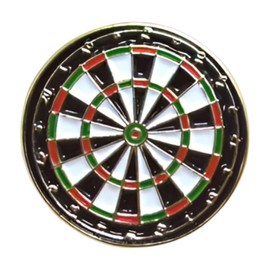 F NODE Darts Board Pin Pin Pin 0.7 inch (1.9 cm) Clasp, Batch, Stylish, How to Decorate, Game, How to Wear Badge, Butterfly Clutch, Accessories, Unique, Emblems, Women's, Men's, Kids, Funny, Alloy