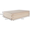 Small Shallow Flat Lidded Wooden Box with Magnetic Closure |