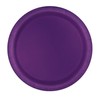 Unique 3305EU Eco-Friendly Paper Plates-23 cm-Deep Purple Colour-8 Count (Pack