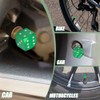 Car Tire Valve Stem Caps, Universal Dice Valve Stem Caps