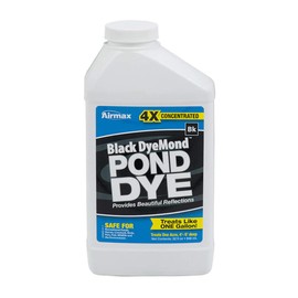 Airmax Pond Dye 4X Concentrated Liquid Pond Colorant â Shades and Protects Your Pond, Treats up to 1 Acre â Black DyeMond