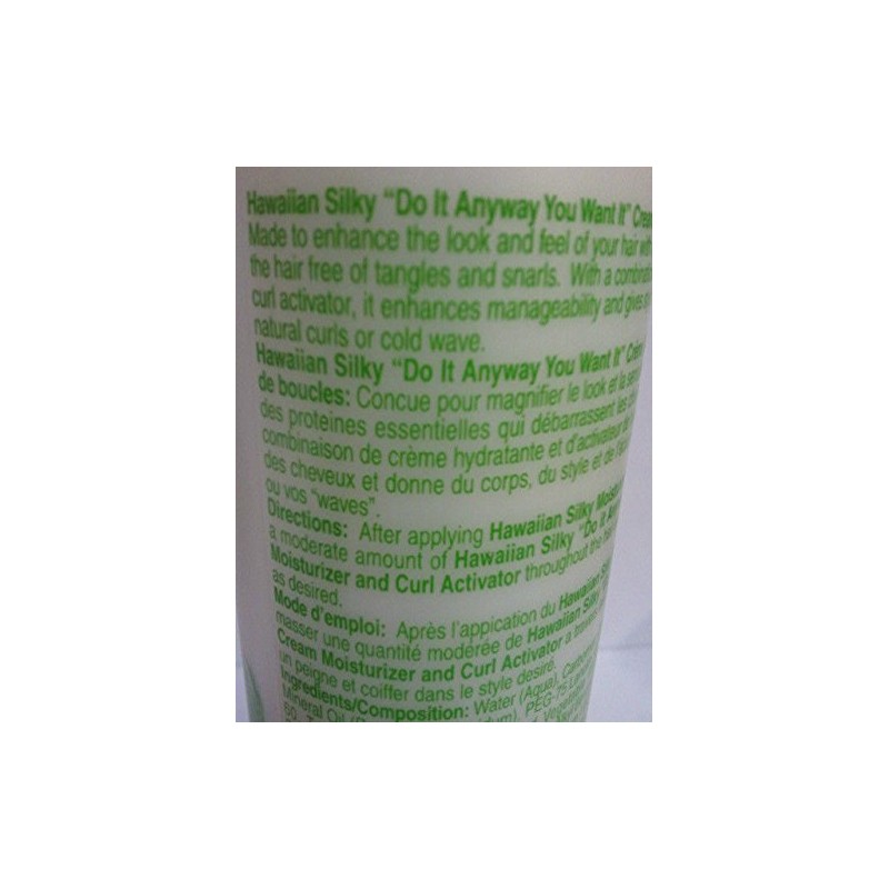 Hawaiian Silky Hawaiian silky cream activator do any way you