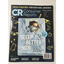 CR Consumer Reports March 2021 Magazine Sleep Better Now Cooling Pads- Sleep M-4