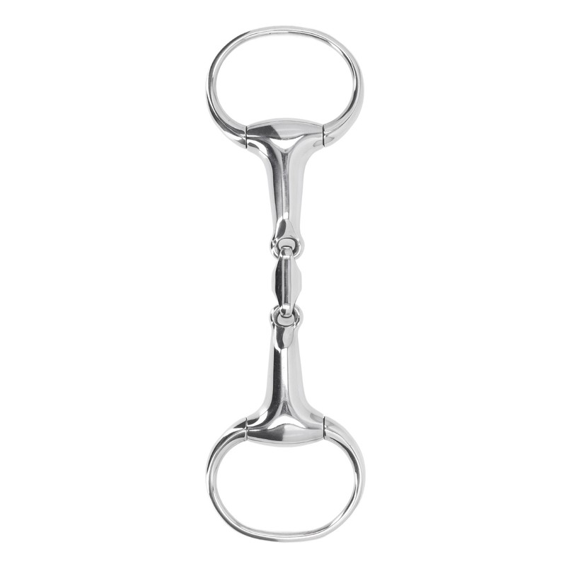 Horse Gag Ring Snaffle Bite Stainless Steel 125mm Loose Oval