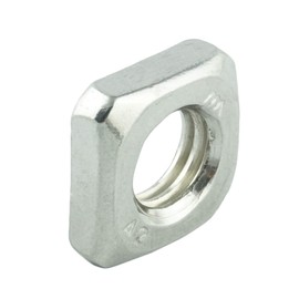 Eisenwaren2000 M6 square nuts (5 pieces) - low shape square nut DIN 562 - stainless steel A2 V2A - rust-proof