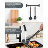 Silicone Pasta Fork and Ladle Spoon Set, Large Non Stick