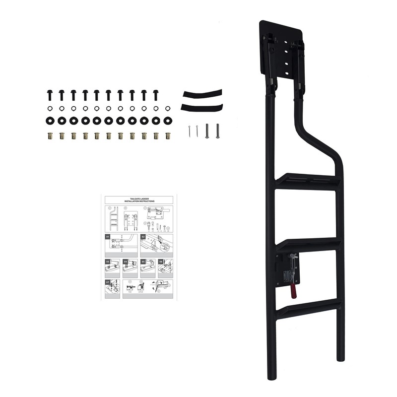 DUOYU Universal Foldable Tailgate Ladder Accessories Aluminium Alloy Tailgate Step