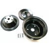 Unbranded SB Chevy Long Water Pump Steel Pulley Kit SBC