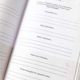 Gratitude Daily Gratitude Journal for Happiness, Mindfulness, and Self-Love - Undated