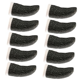 GRIRIW 10pcs Enhance Your Gaming Sweat Finger Cots Gaming Finger Sleeves Touchscreen Gloves