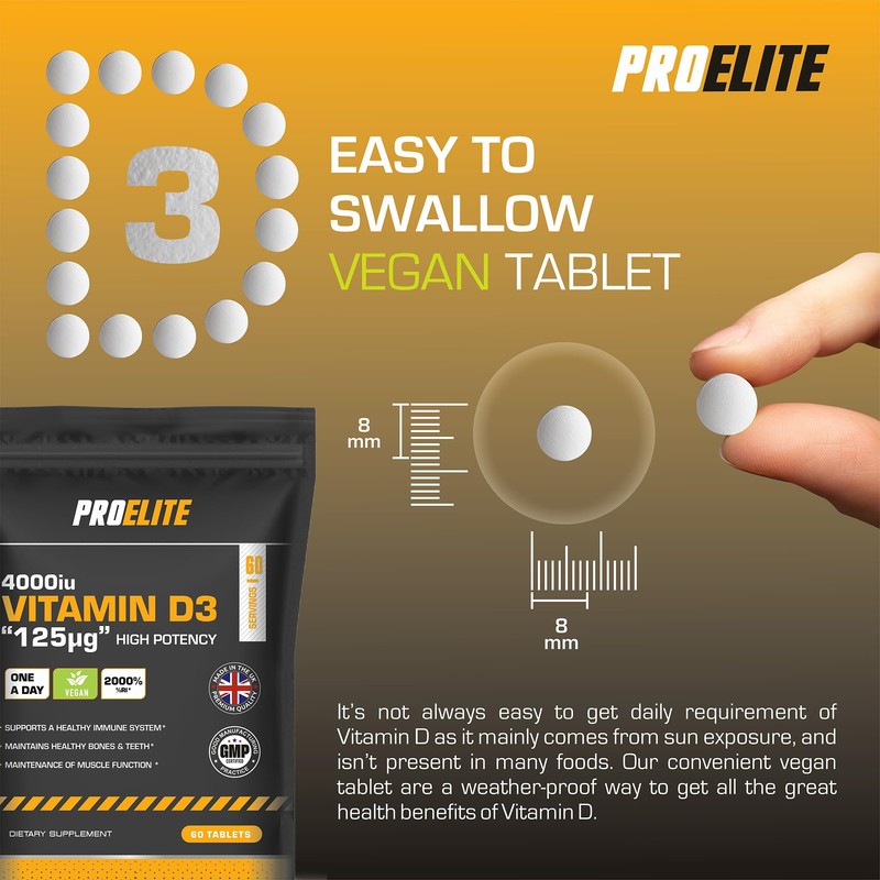 Vitamin D3 4000 iu - Vitamin D Tablets - 90