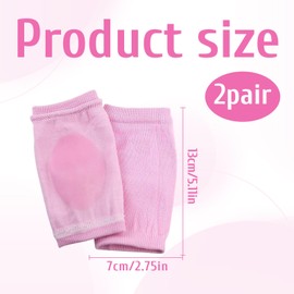 2 Pair Pairs Elbow Pads for Adults,Elbow Pads,Elbow Sleeve,Elbow Protectors with Gel Pad for Women,E lbow Gel Cover Heel Socks for SPA Moisturizing Dry Cracked Skin Care,Pink