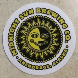 Midnight Sun Brewing Company STICKER Decal Beer Micro Anchorage Alaska AK