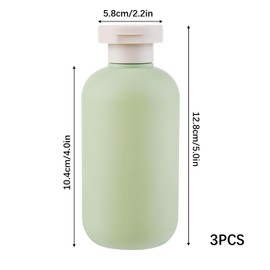 AYNKH 3 Stück Shampoo Flaschen zum Befüllen,200ML Reiseflaschen zum Befüllen, Squeeze Flasche Reisegrößen Produkte mit Disc Top Flip Cap für Shampoo, Cremes, Lotion, Toilettenartikel