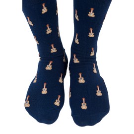 Guitar Player Music Lover Socks for Him | Acoustic Guitarist Socks | Present for Work Colleague | Bday Socks for Guys (Guitar)