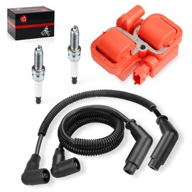 MOTO1988 Ignition coil & Spark plug w/Wire Cap for Can-Am Maverick Max 1000 1000R 2013-2018, 420665330