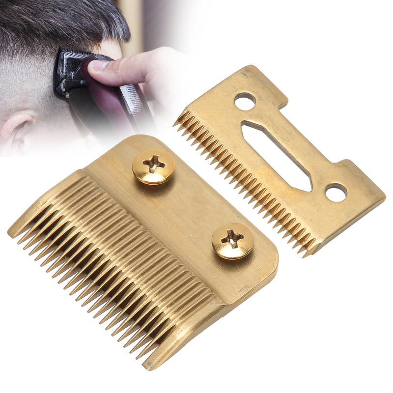 Hair Trimmer Replacement Blades Stainless Steel 2 Holes Clipper Blades