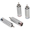 4Pcs RCA Sound Plug Chrome Plated Welding Phono RCA Male