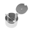 BIUDECO Stainless Steel Sugar Bowl with Lid Spoon Condiment Container