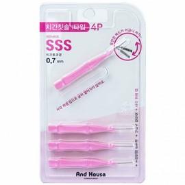 Dental interdental brush Type I 4P SSS 0.7mm 10ea