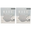 [MASK LABO] 富士 レイヤースタイルマスク３０枚入×２箱 ３Dマスク 立体マスク ふつうサイズ (アッシュグレー, 2)