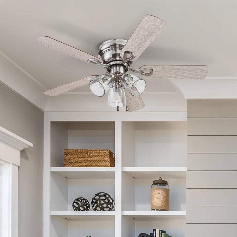Portage Bay 51437 Renton Ceiling Fan, 42, Brushed Nickel