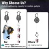 Autonomier 2Pack Heavy Duty Retractable Keychain, Tactical ID Badge Holder
