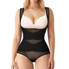 BRABIC Mesh Shapewear Bodysuit Tummy Control for Women Plus Size