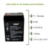 Casil CA640 6v 4ah Battery for Deer Feeder exit Sign