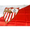 Sevilla CF badsev Flag, Red/White, One Size