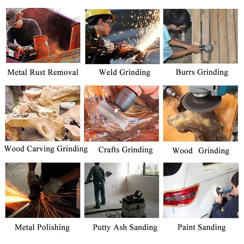 5 Pieces 320# Flap Grinding Discs Angle Grinder Discs Grinder