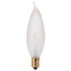 Satco S3278 Candelabra Light Bulb in White finish, 3.63 inches