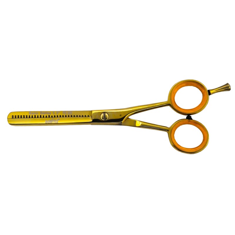Kit De Tijeras Para Estilista/Barber/Peluquero 5.5" Aashta (dorado)